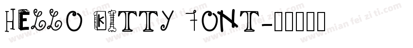 HELLO KITTY FONT字体转换